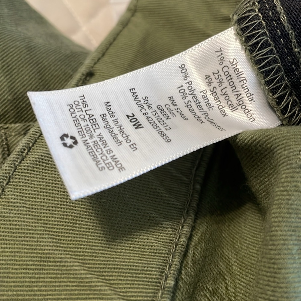 Olive Green Pants. Capri - Picture 5 of 6